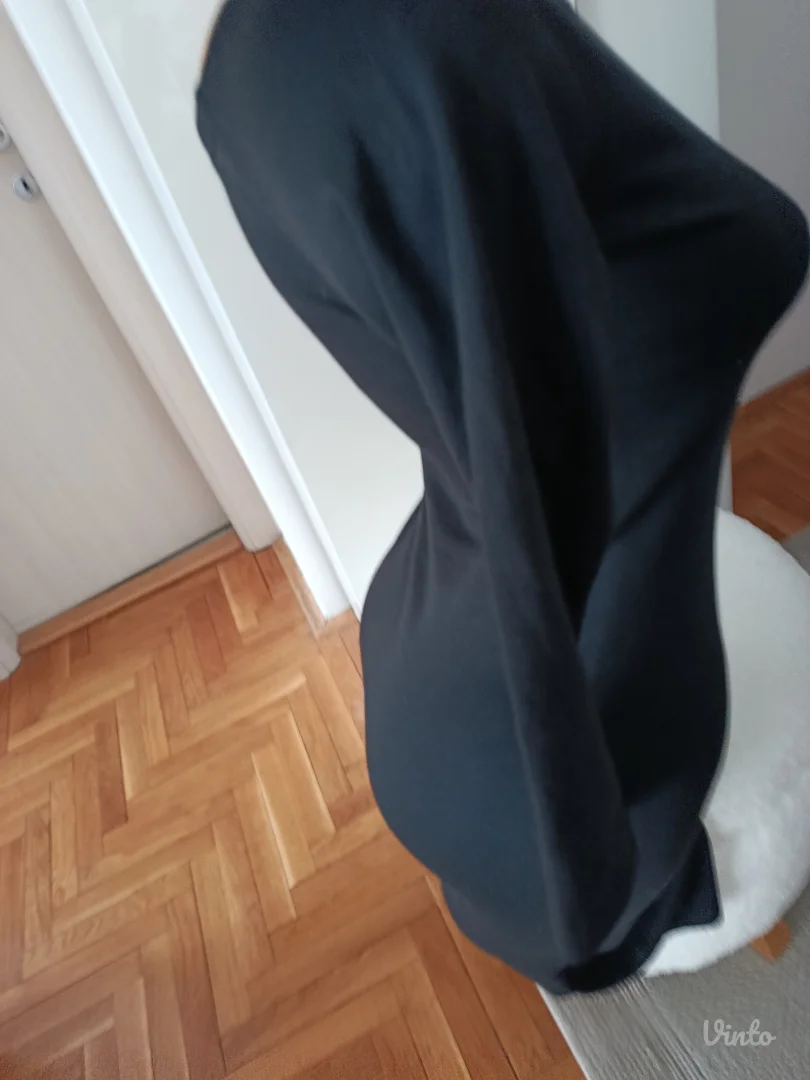 Zara crna basic haljina , S vel, kao novo