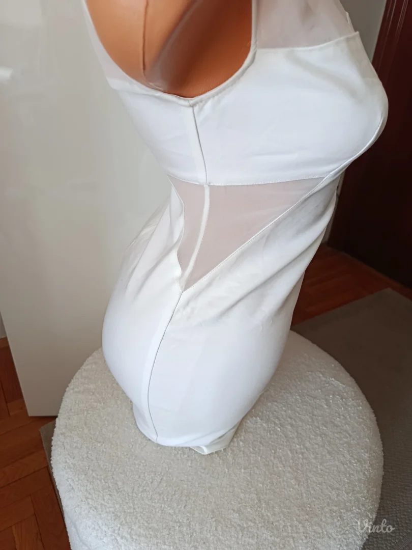 Bela Zara basic haljina, XS, NOVO