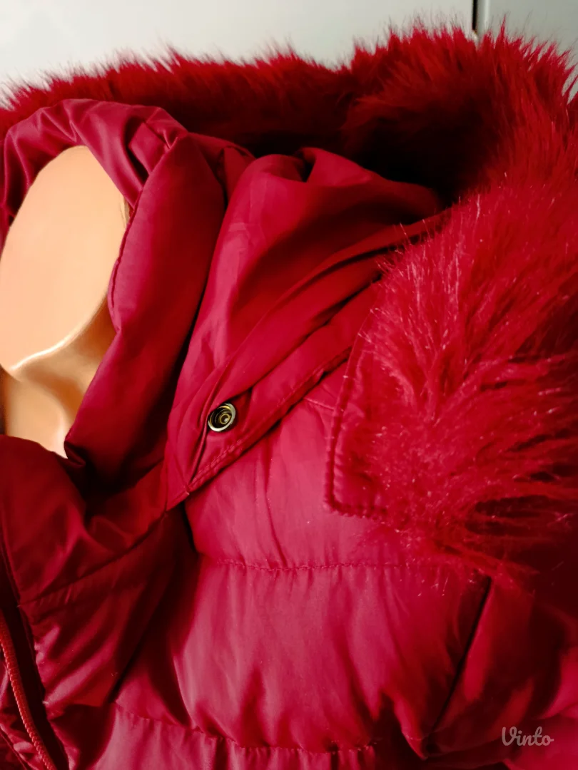 Benetton perjana jakna, bordo, XS/ S