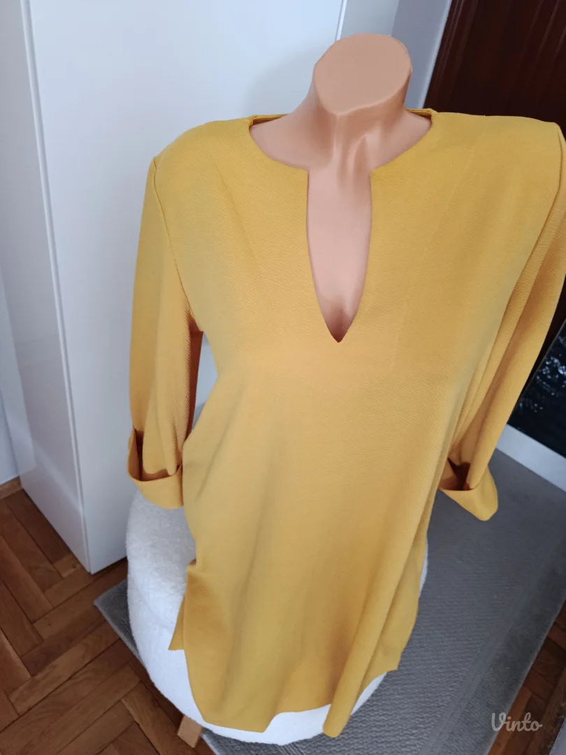 Zara haljina, S vel, oker zuta, kao nova