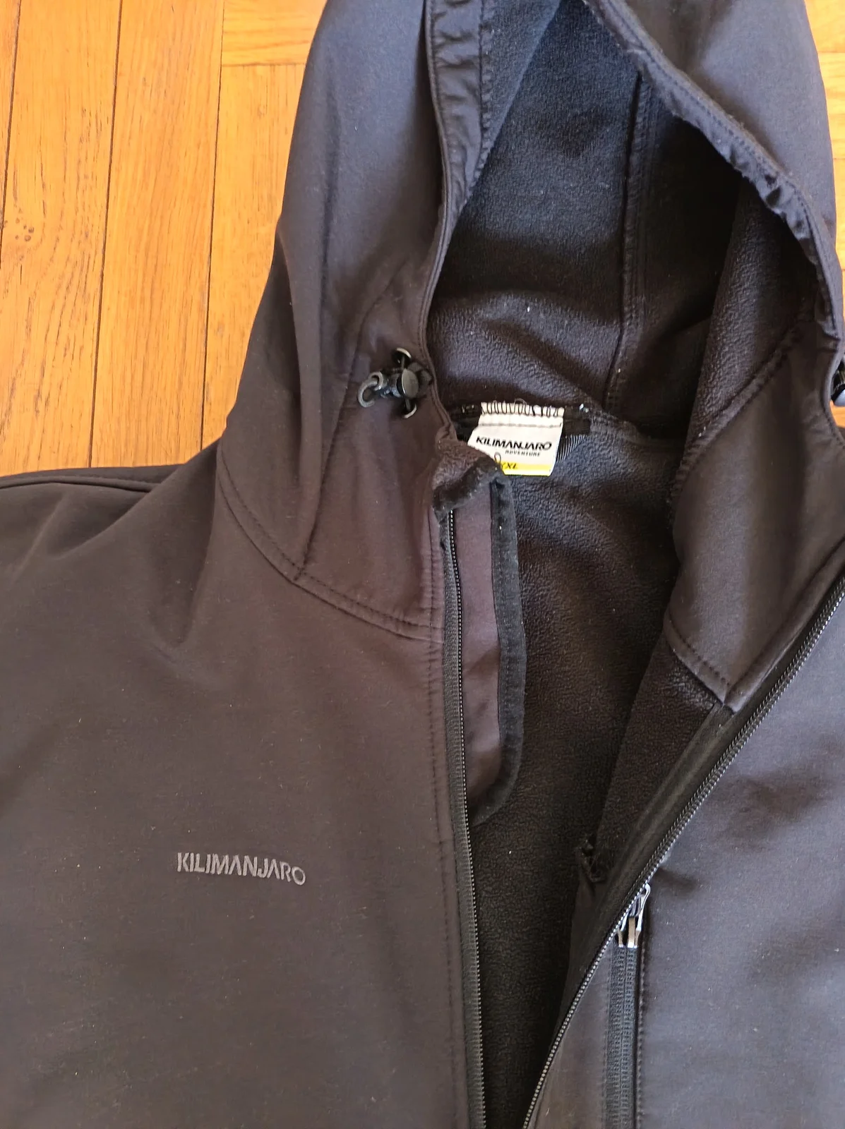 Muska crna jakna za trekking Kilimanjaro, 2XL