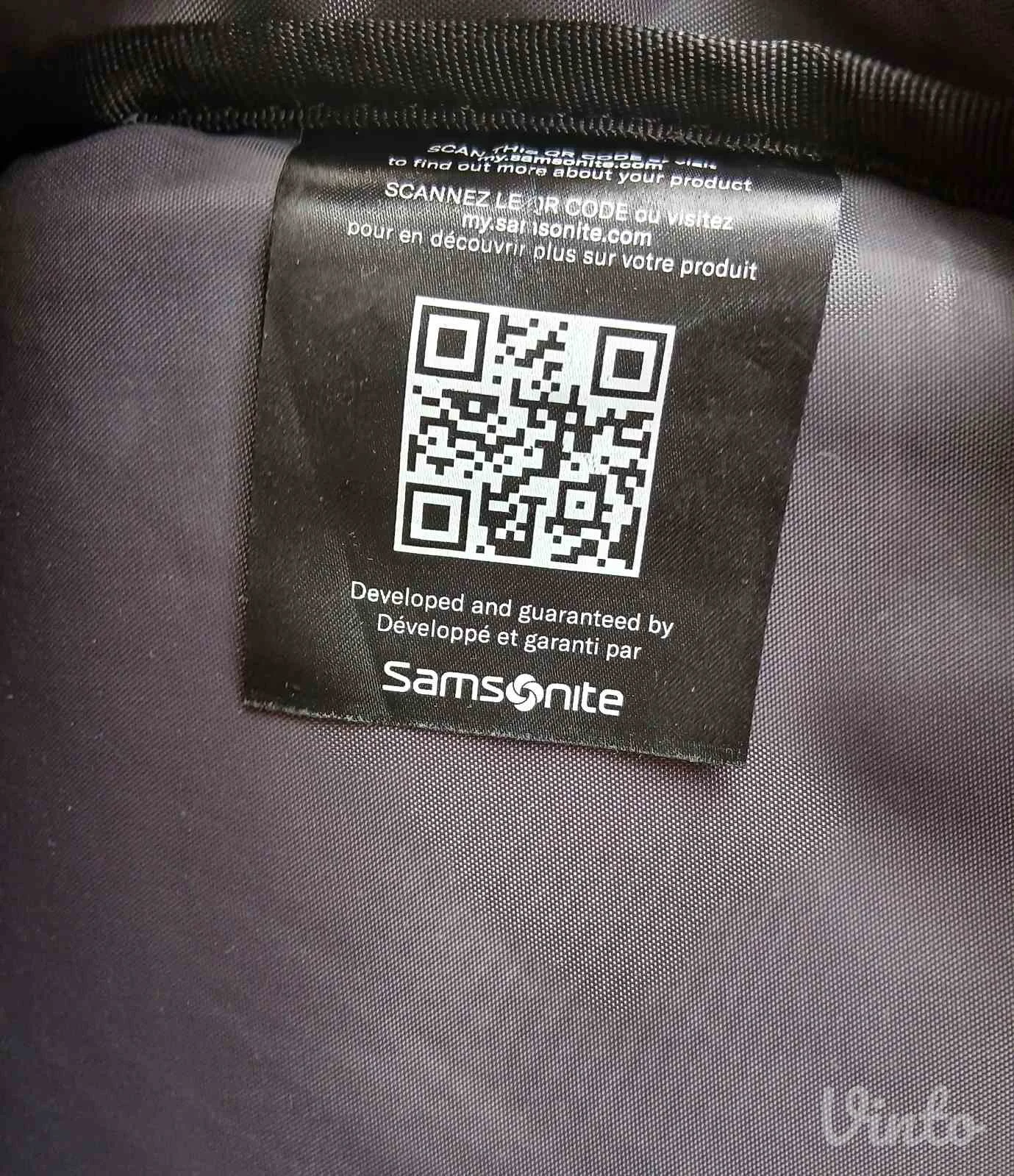 Samsonite crni ranac, kao novo