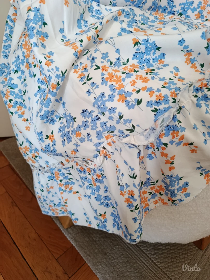 Cvetna lagana haljina dugih rukava, Temu, vel.S, NOVO