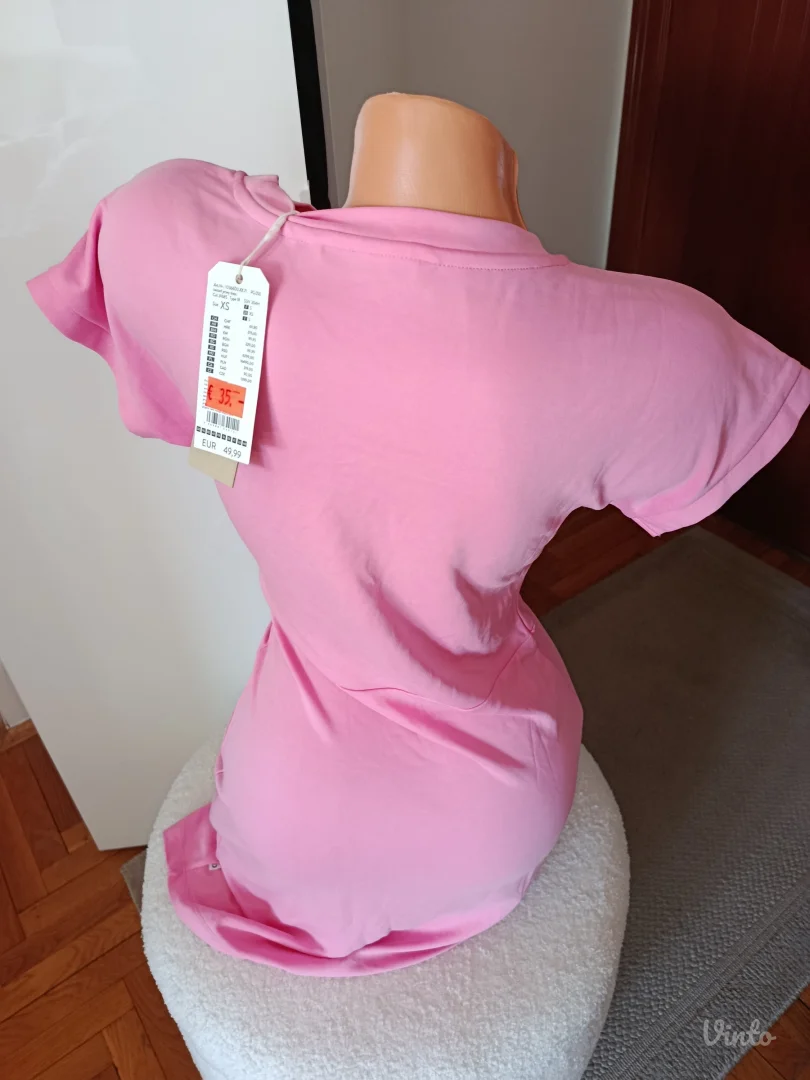 Tom Tailor, roza letnja haljina, XS/ S, NOVO