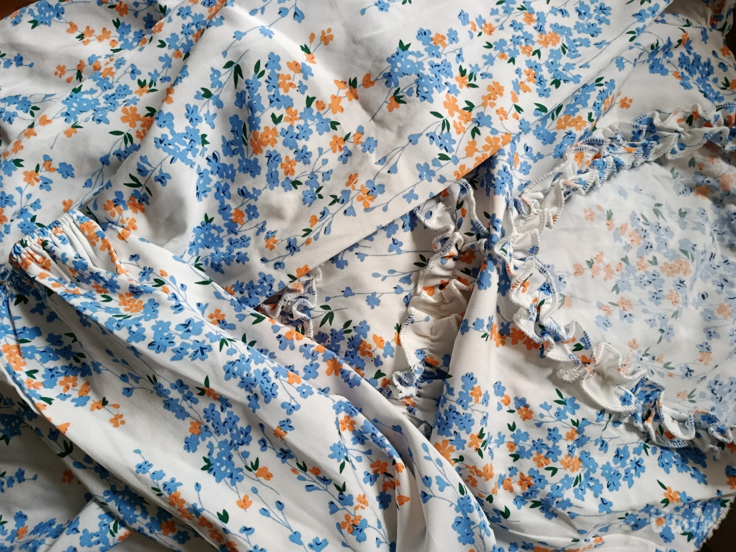 Cvetna lagana haljina dugih rukava, Temu, vel.S, NOVO