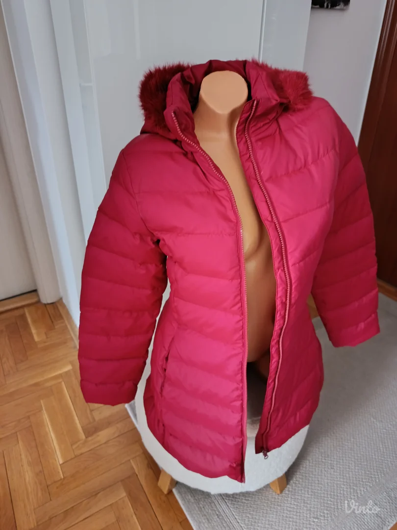 Benetton perjana jakna, bordo, XS/ S