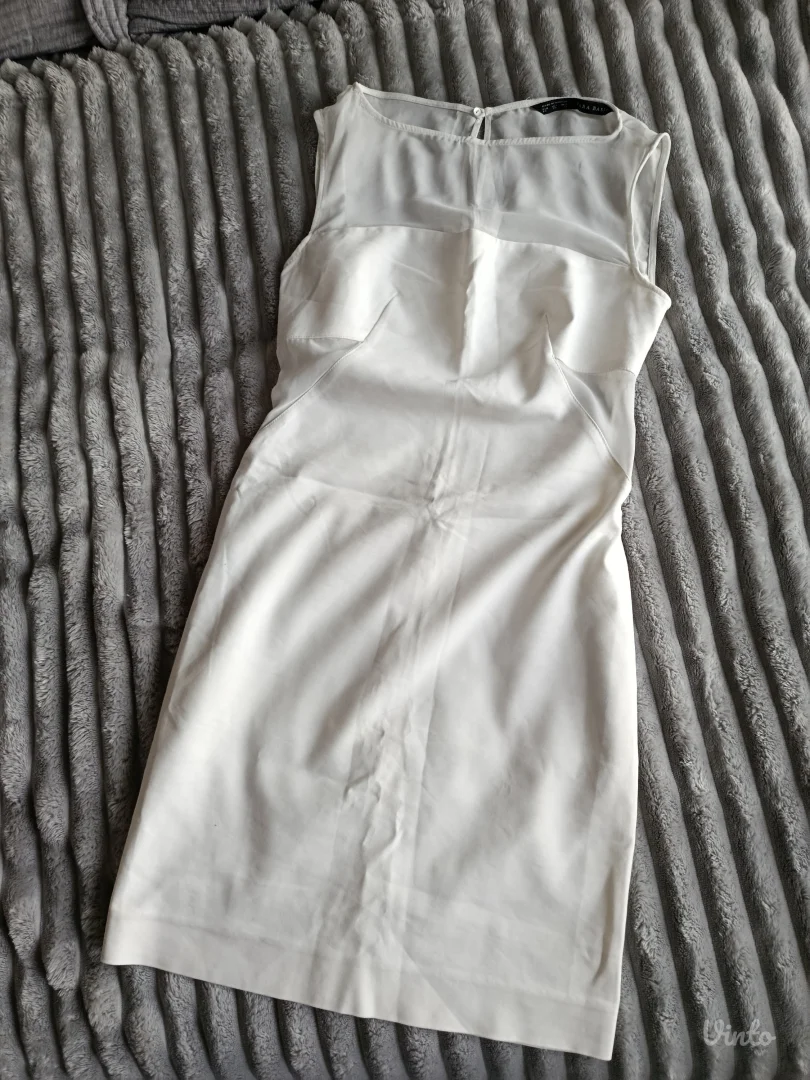 Bela Zara basic haljina, XS, NOVO
