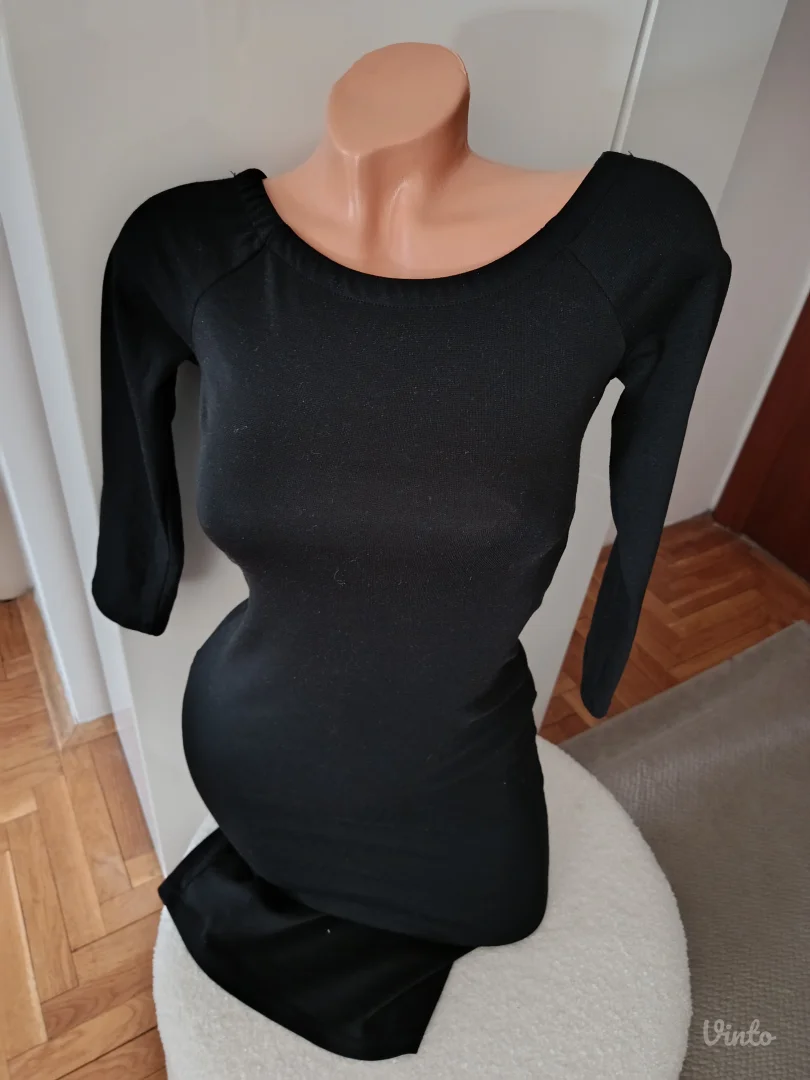 Zara crna basic haljina , S vel, kao novo