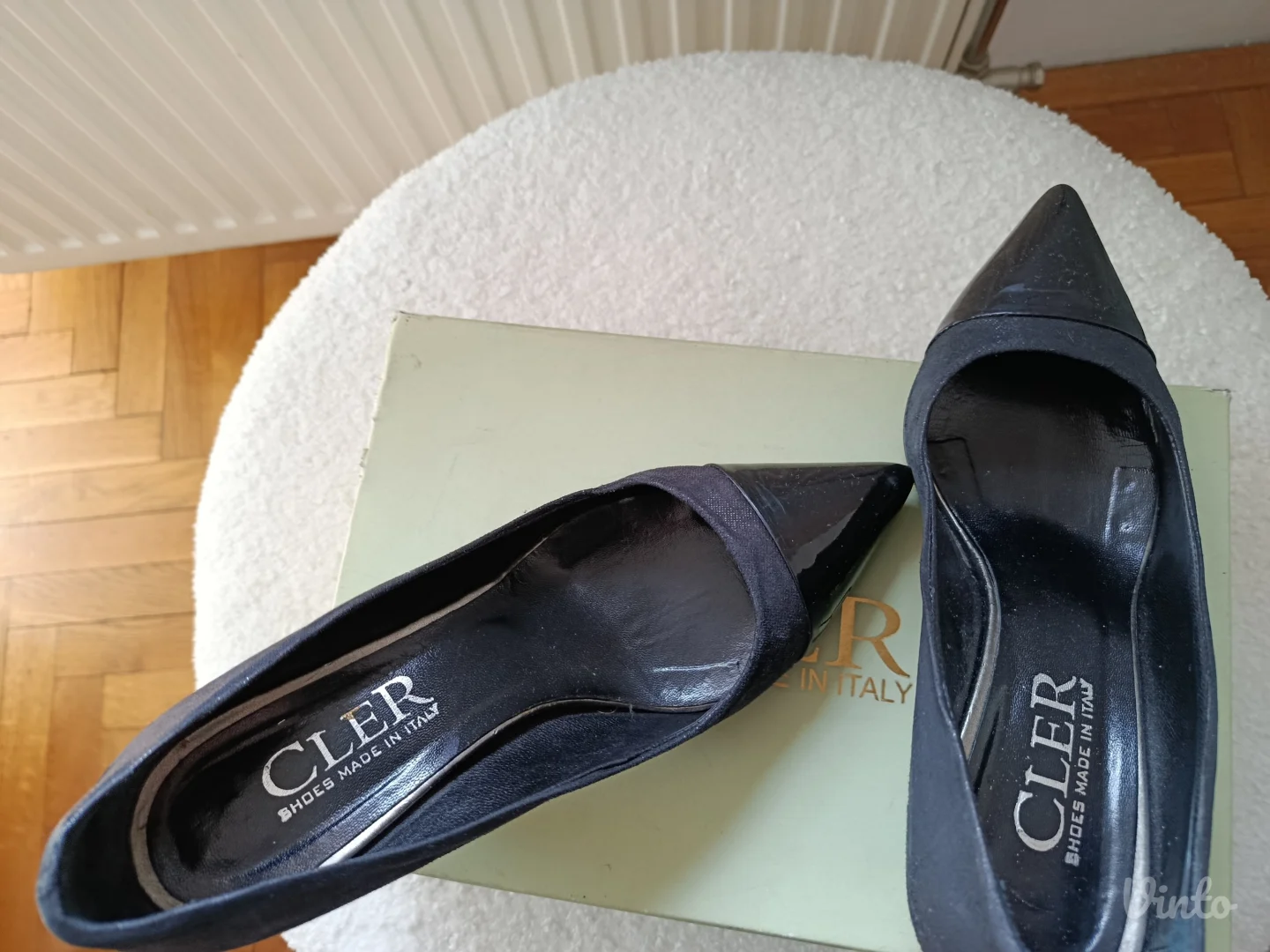 Crne kozne salonke Cler, br.36