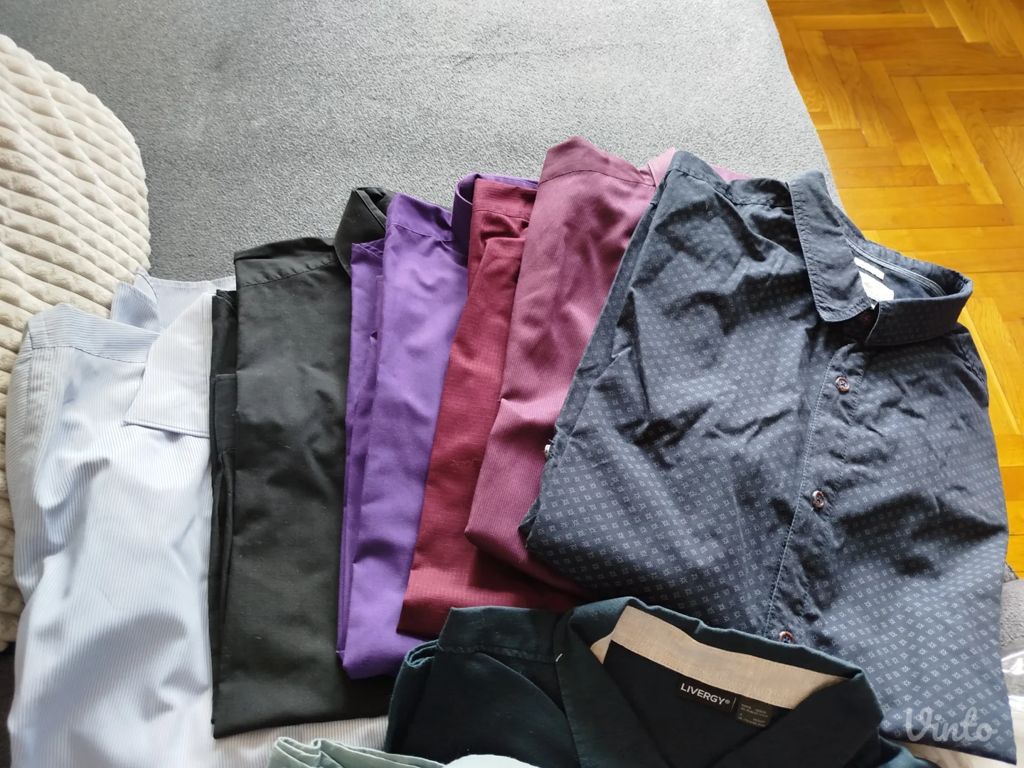 Muske kosulje, 2XL, kratki i dugi rukav, 9kom