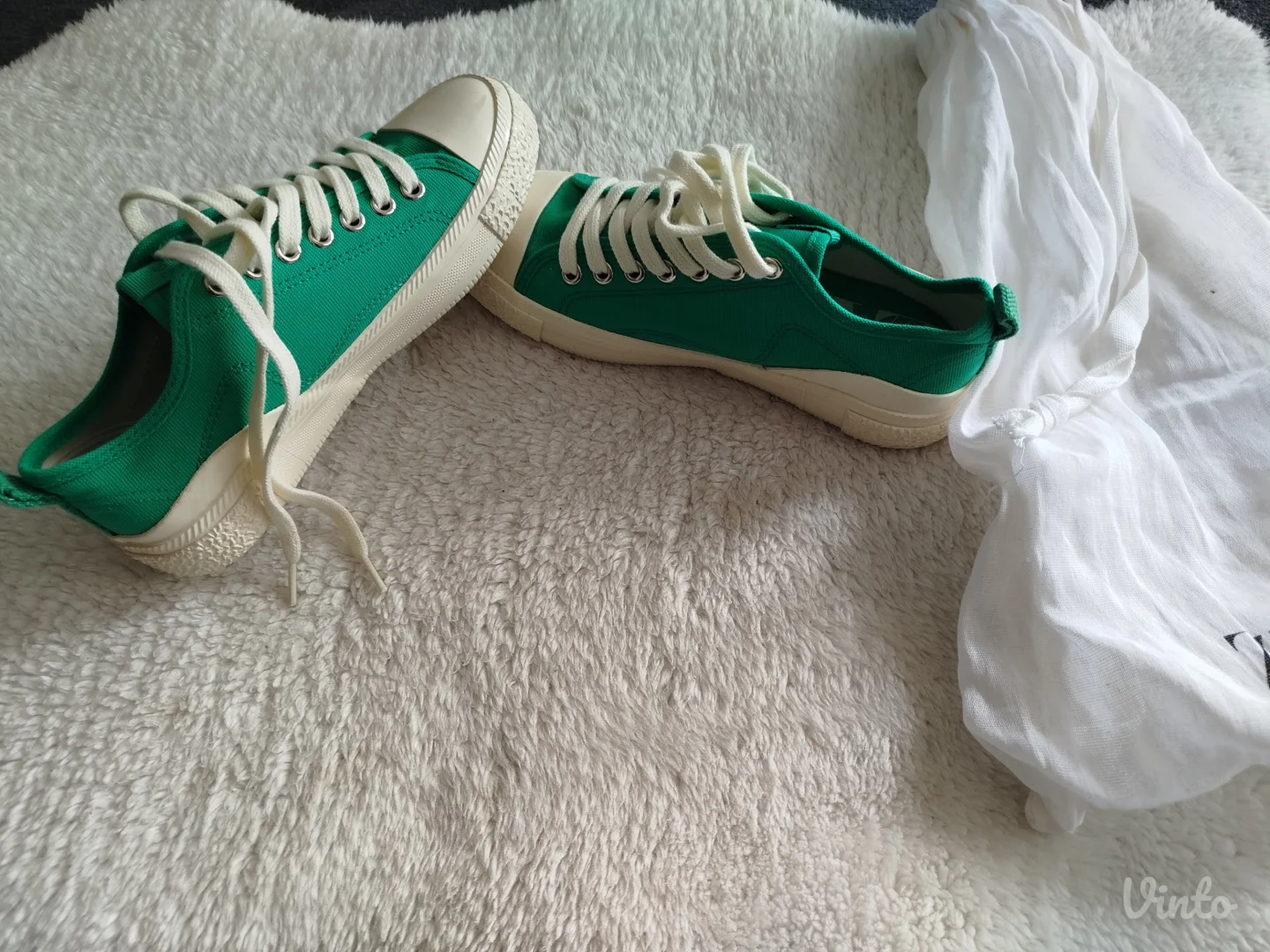 Zara platnene zelene patike, br.36, novo