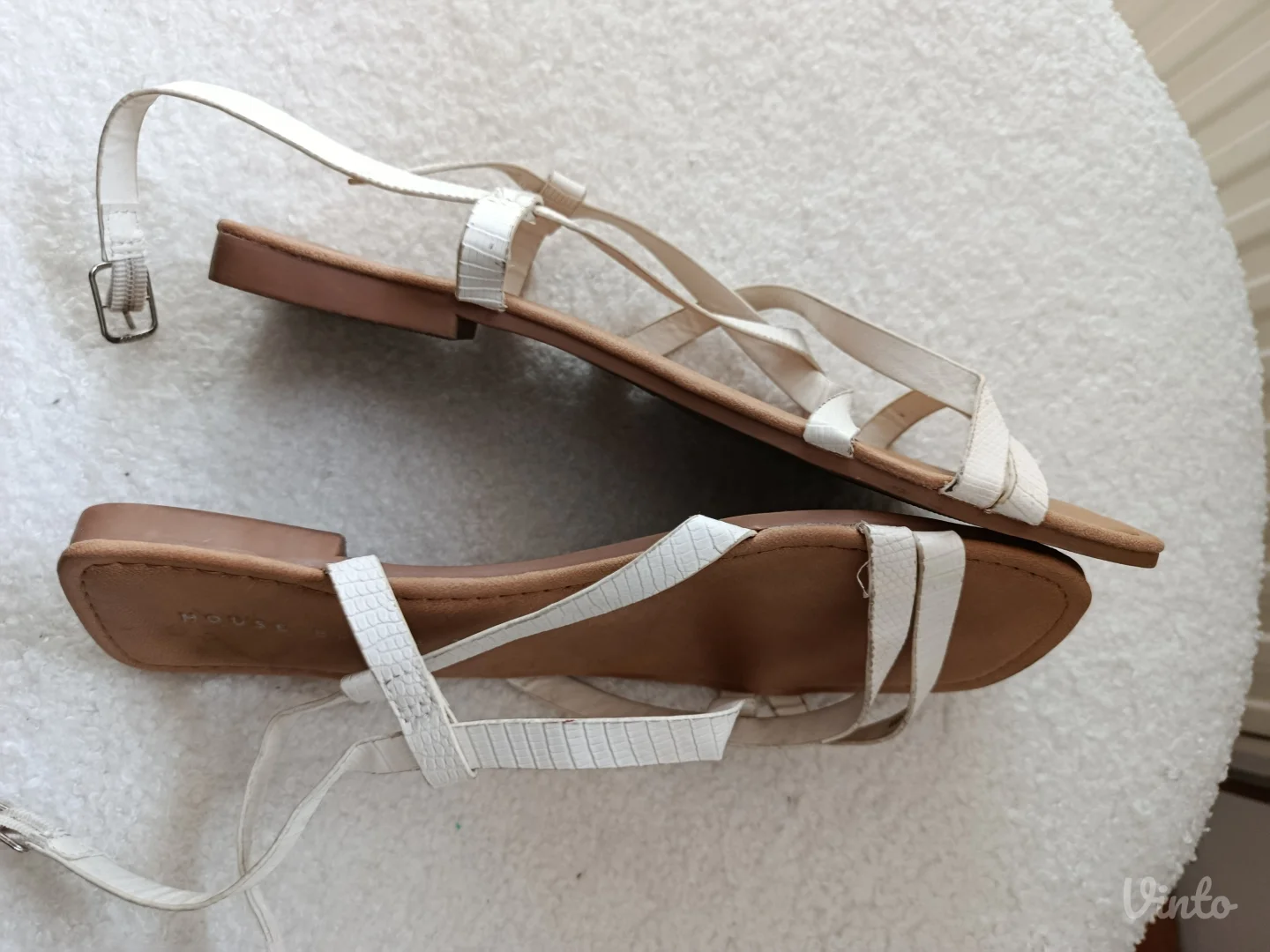 Sandale bele House, br.36