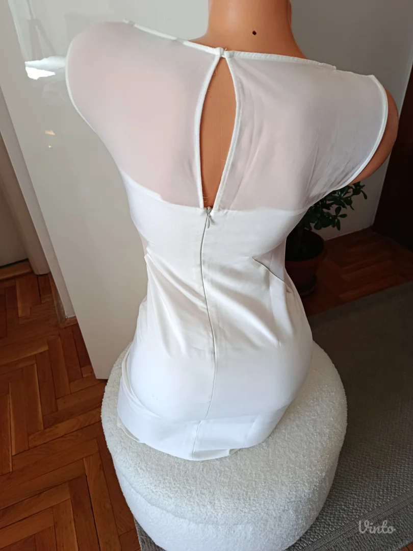 Bela Zara basic haljina, XS, NOVO