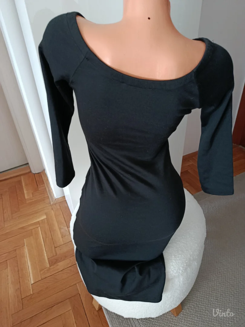 Zara crna basic haljina , S vel, kao novo