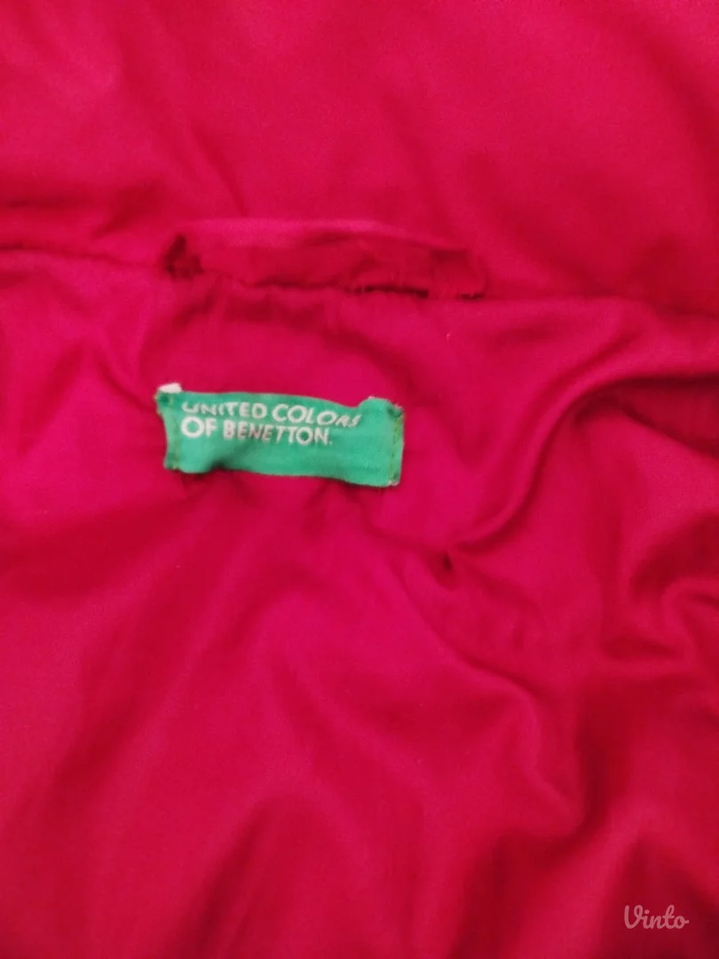 Benetton perjana jakna, bordo, XS