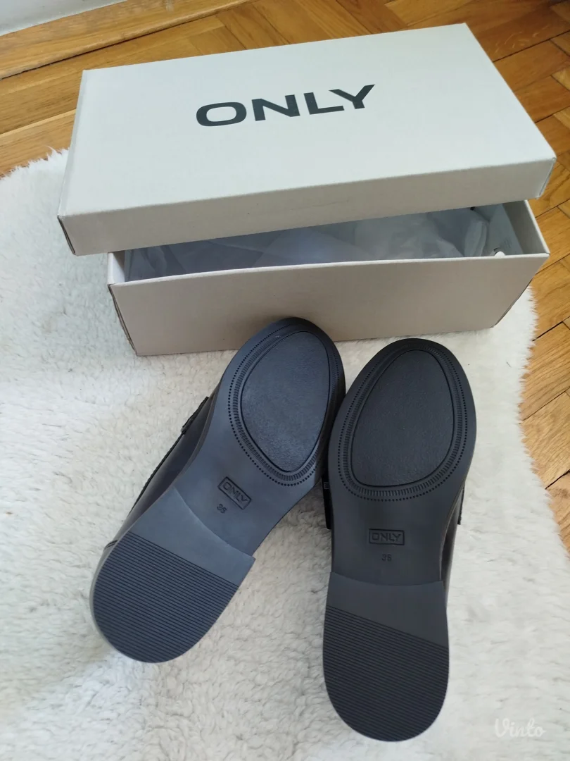 Mokasine crne, br.36,Only, novo