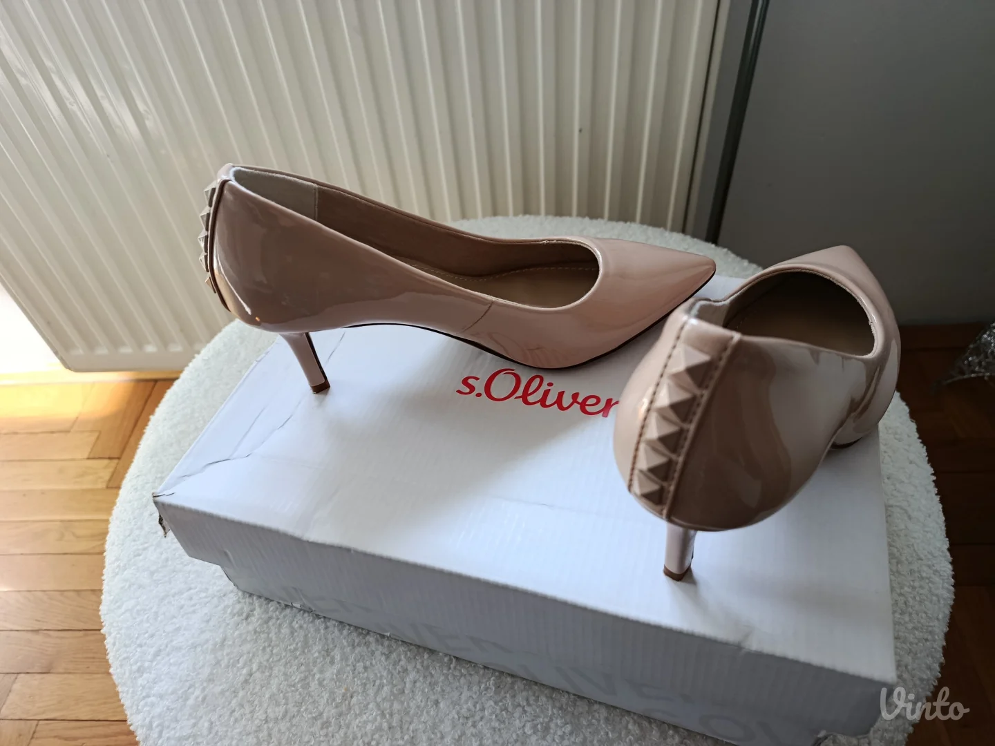 S' Oliver salonke,nude lakovan, br.36, NOVO