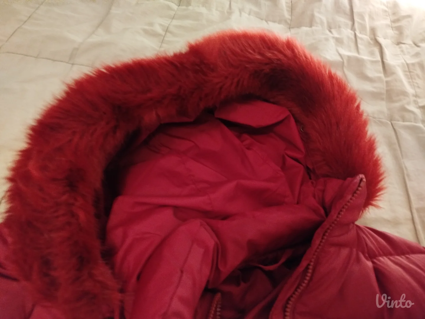 Benetton perjana jakna, bordo, XS