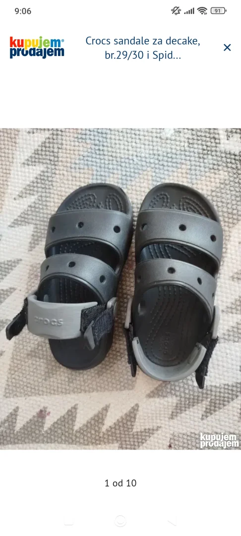Crocs sandale za decake, 29/30, kao novo