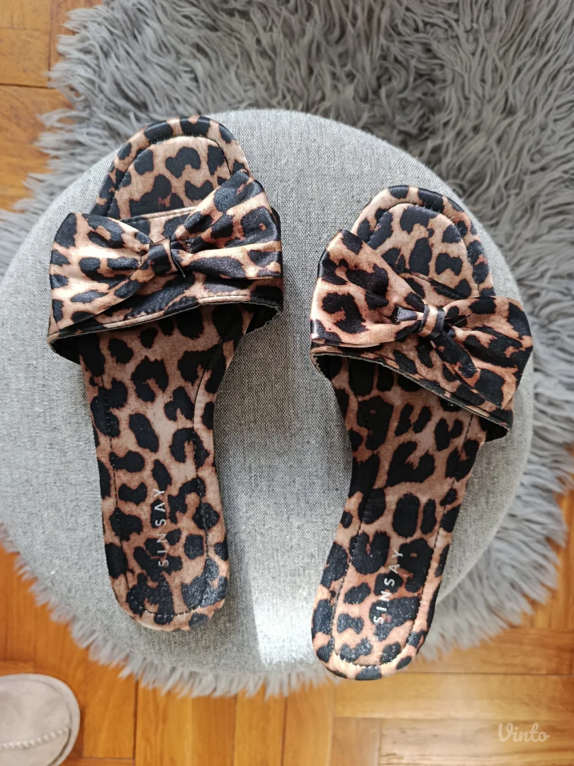 Sinsay animal print papuce, br.36