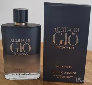Muški parfem Armani Acqua di Profondo EDP, pola boce od 200ml( 100ml)