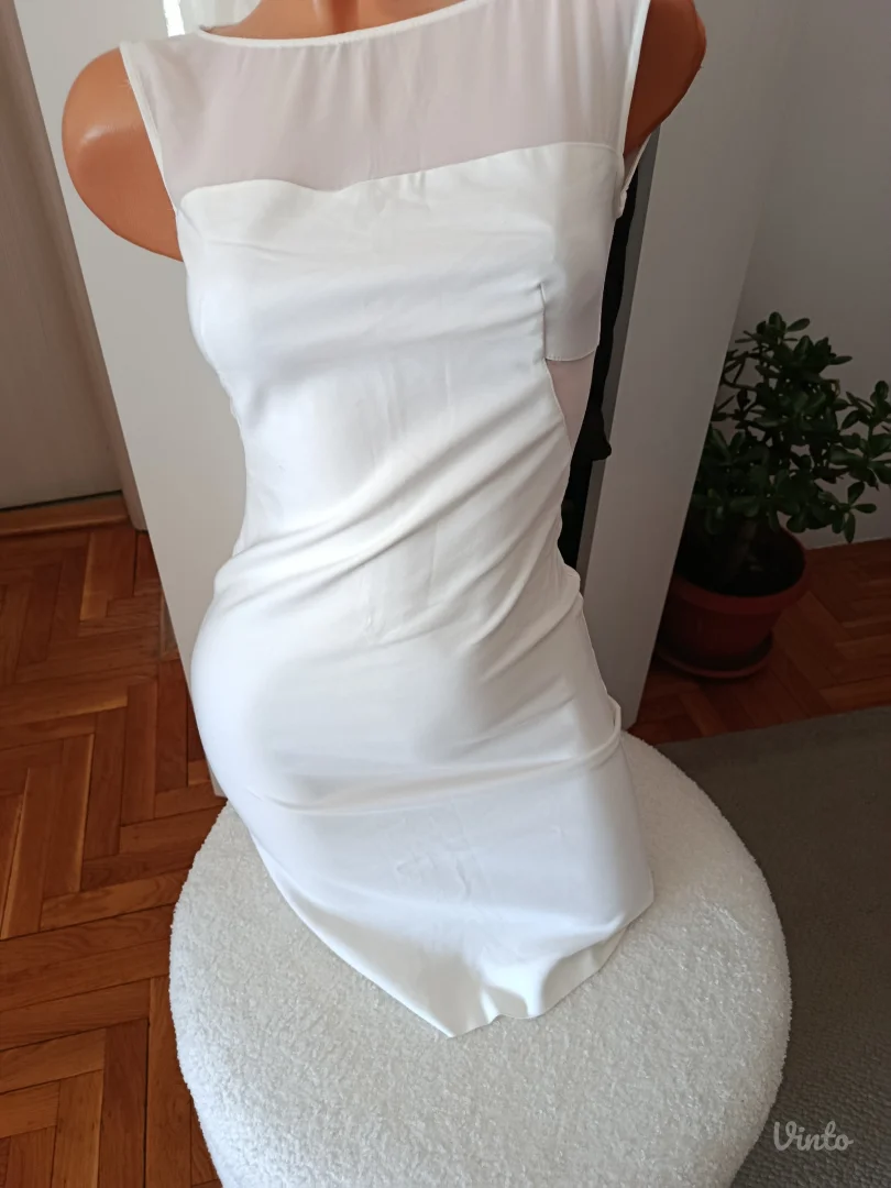 Bela Zara basic haljina, XS, NOVO