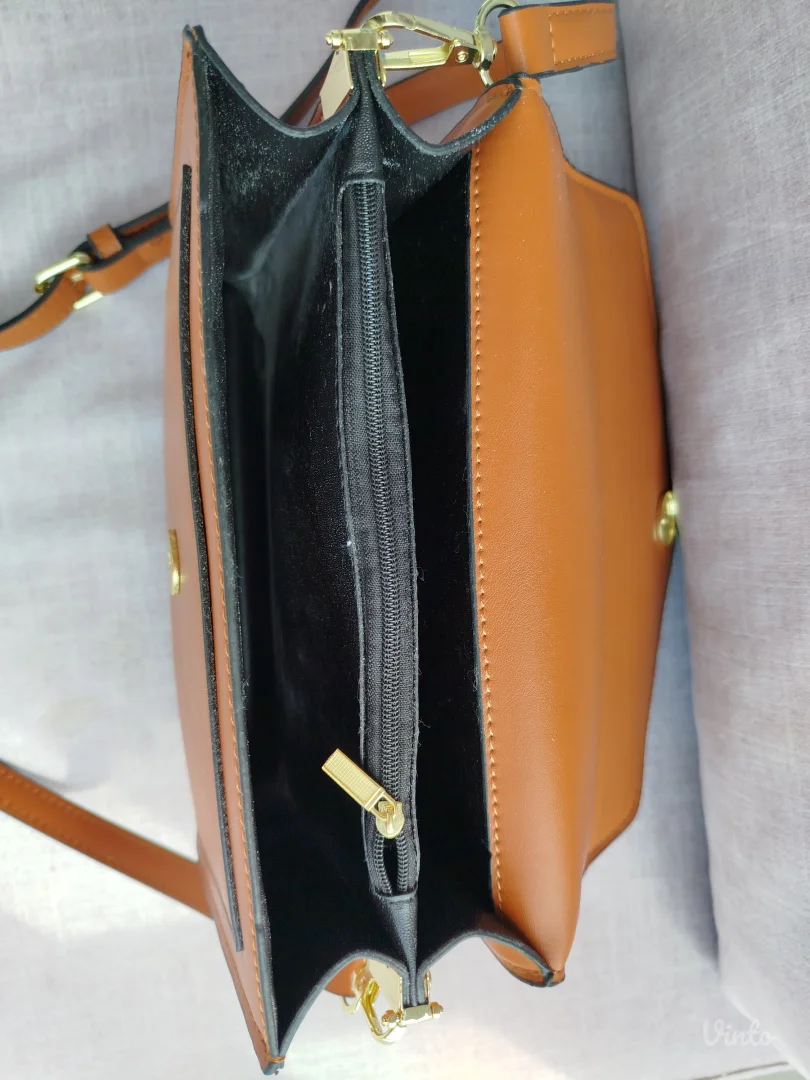 Braon torbica na rame, Shein, novo