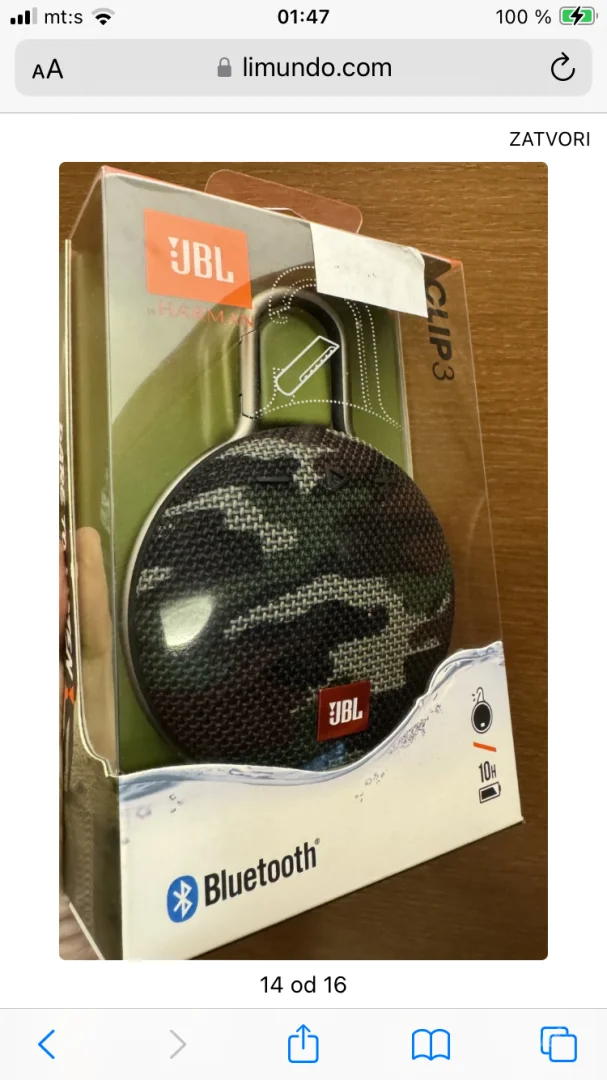 JBL CLIP 3 SQUAD, original ISTYLE APPLE radnja