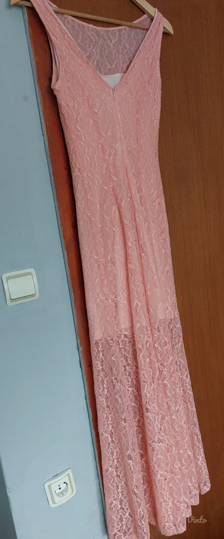 Duga cipkana svecana haljina XS/S