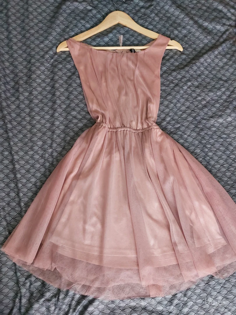 Prolecna roze haljina od tila S/M