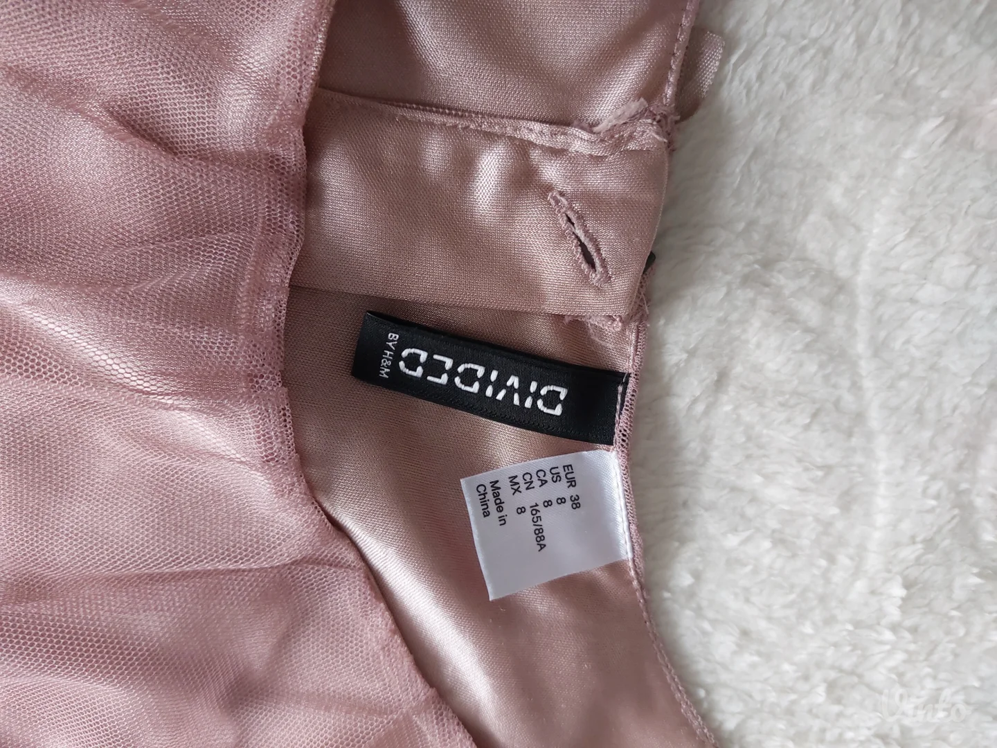 H&M Prolecna roze haljina od tila S/M