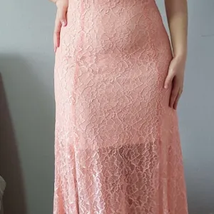 Duga cipkana svecana haljina XS/S