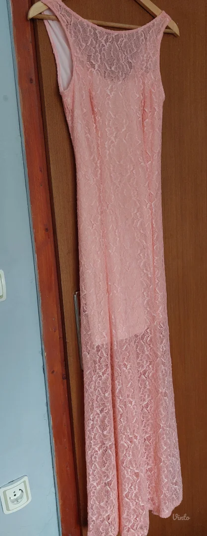 Duga cipkana svecana haljina XS/S