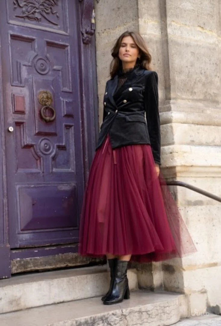 CHOKLATE PARIS bogata tulle suknja-Original