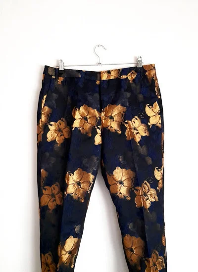 Zara teget zakard pantalone-NOVO