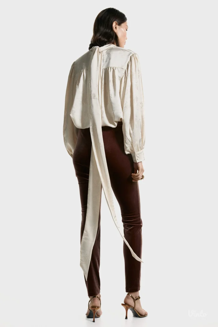 H&M Edition sampanj saten/balon rukavi/masna