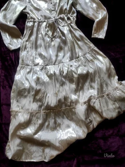 Duga bledozlatna haljina-NOVO