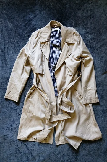 Zara trench mantil-100%lyocell