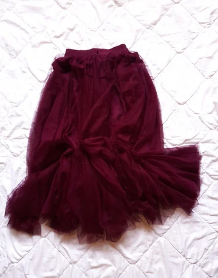 CHOKLATE PARIS bogata tulle suknja-Original