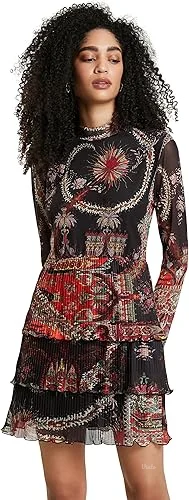 Desigual til/plise/karneri haljina