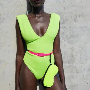 Zara neon rebrasti kupaci sa naramenicama-NOVO