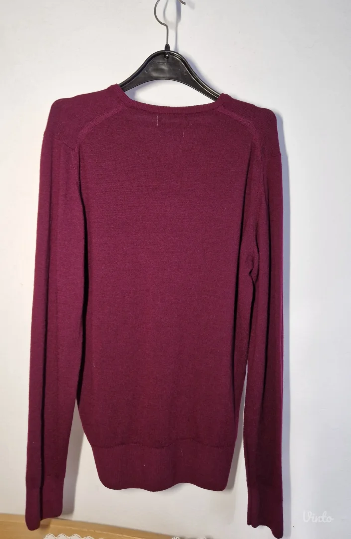 Bordo džemper od 100% vune