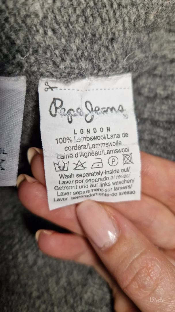 Pepe jeans džemper od 100% vune