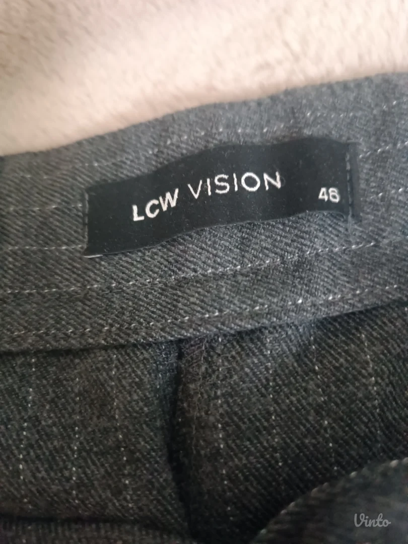 Pantalone vel 46 tamno sive