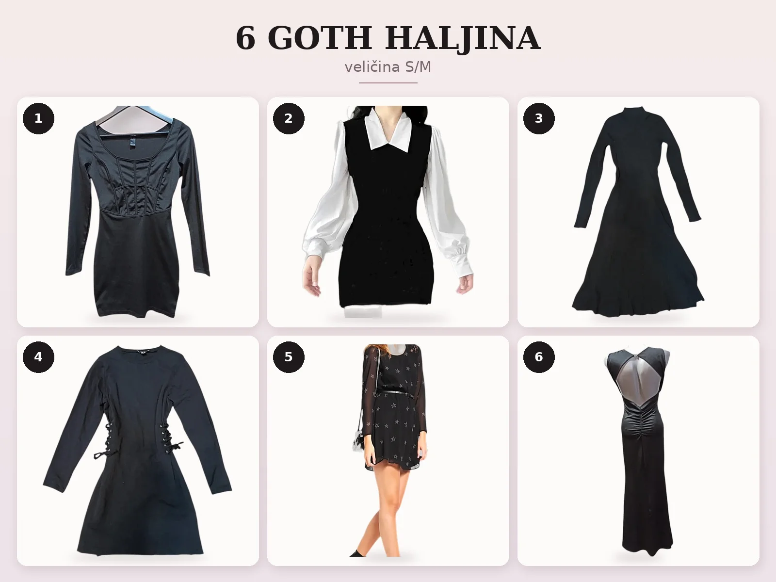 6 goth haljina – S/M