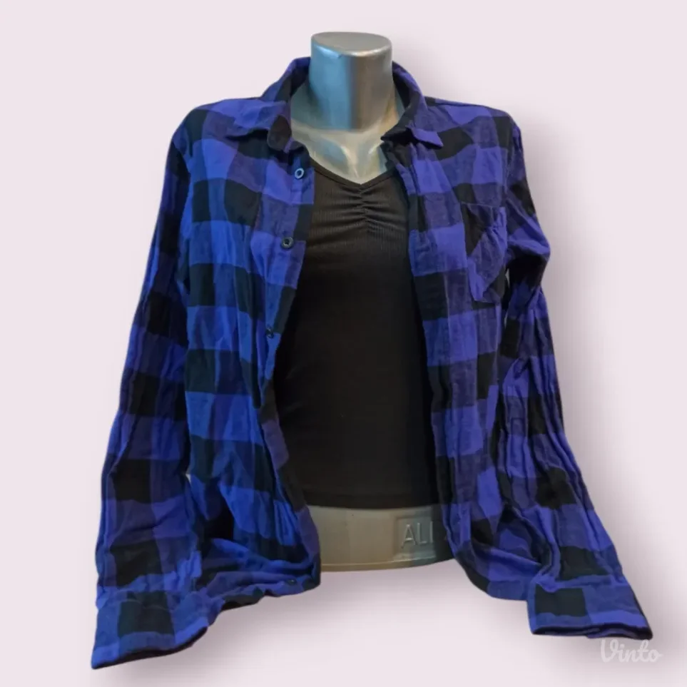 Ljubicasta karirana kosulja