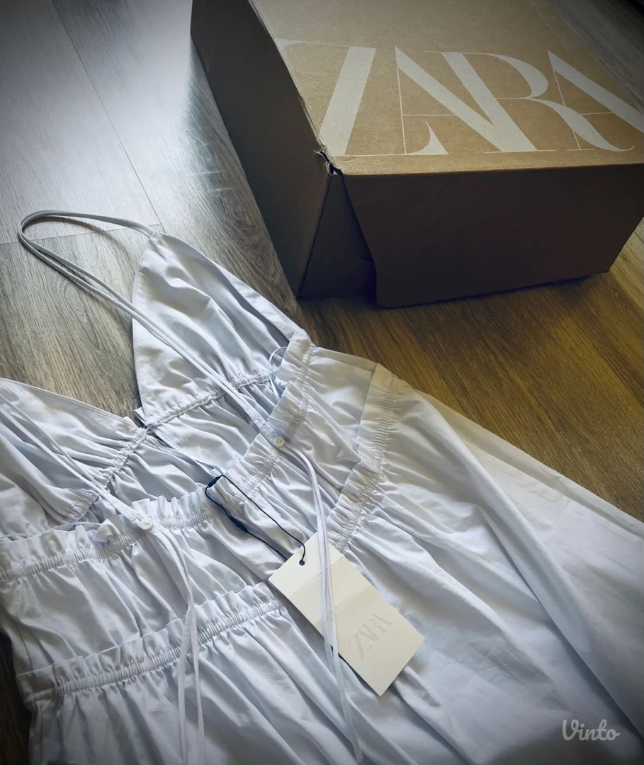 Zara duga haljina otvorenih ledja/L-XL/NOVO