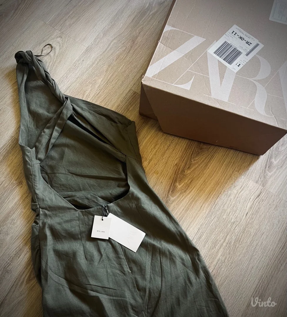 Zara duga haljina otvorenih ledja/NOVO