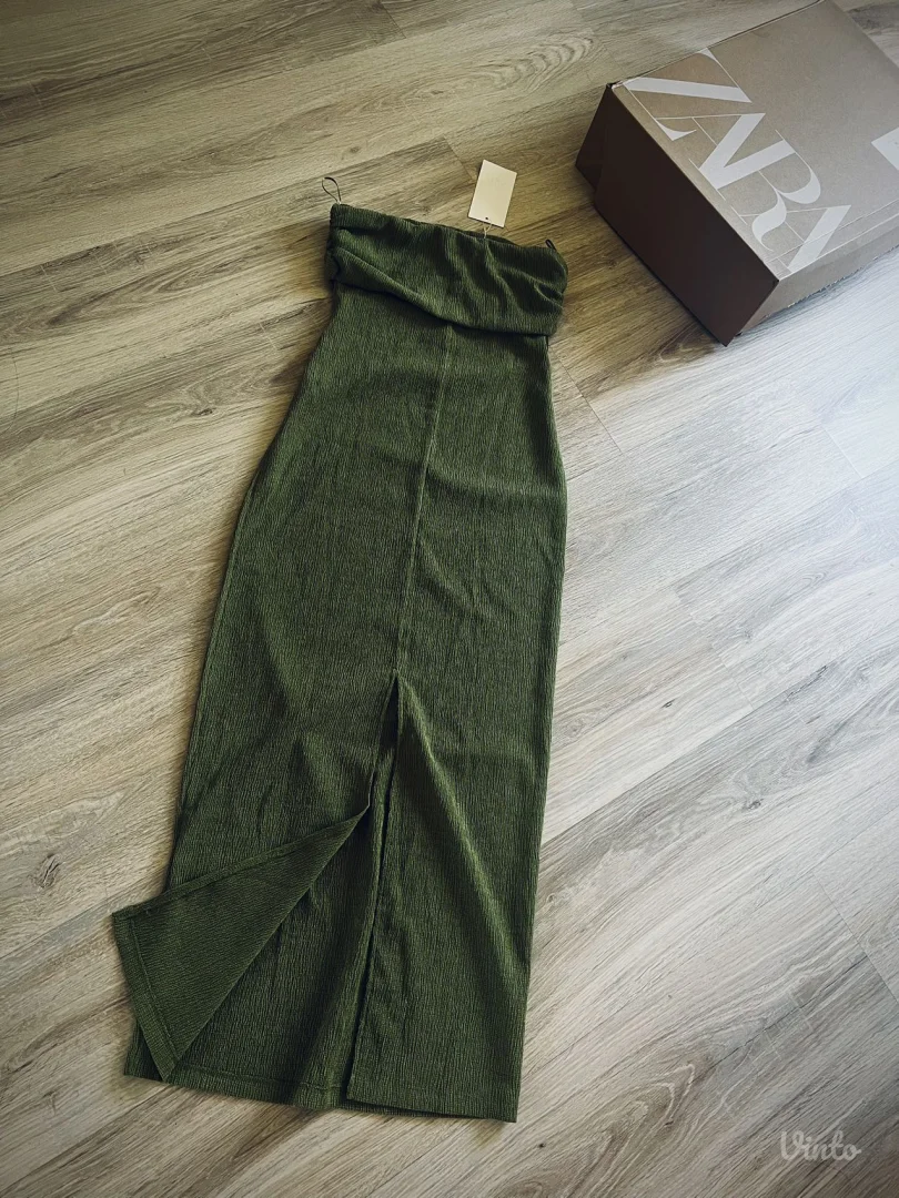 Zara duga haljina bez bretela/NOVO