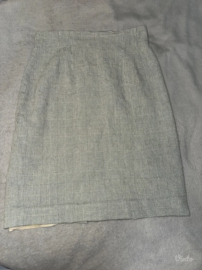 LINDEX Collection Karirana Suknja sa Postavom - Retro Model